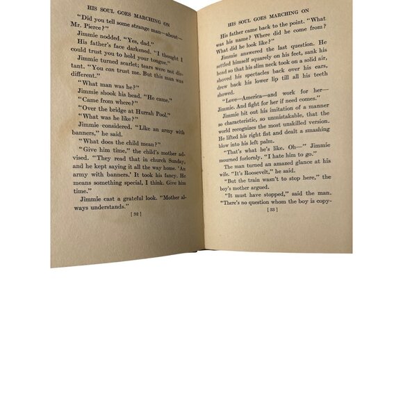 Vintage 1922 His Soul Goes Marching On HC Book By Mary Raymond Shipman Andrews - Picture 10 of 14